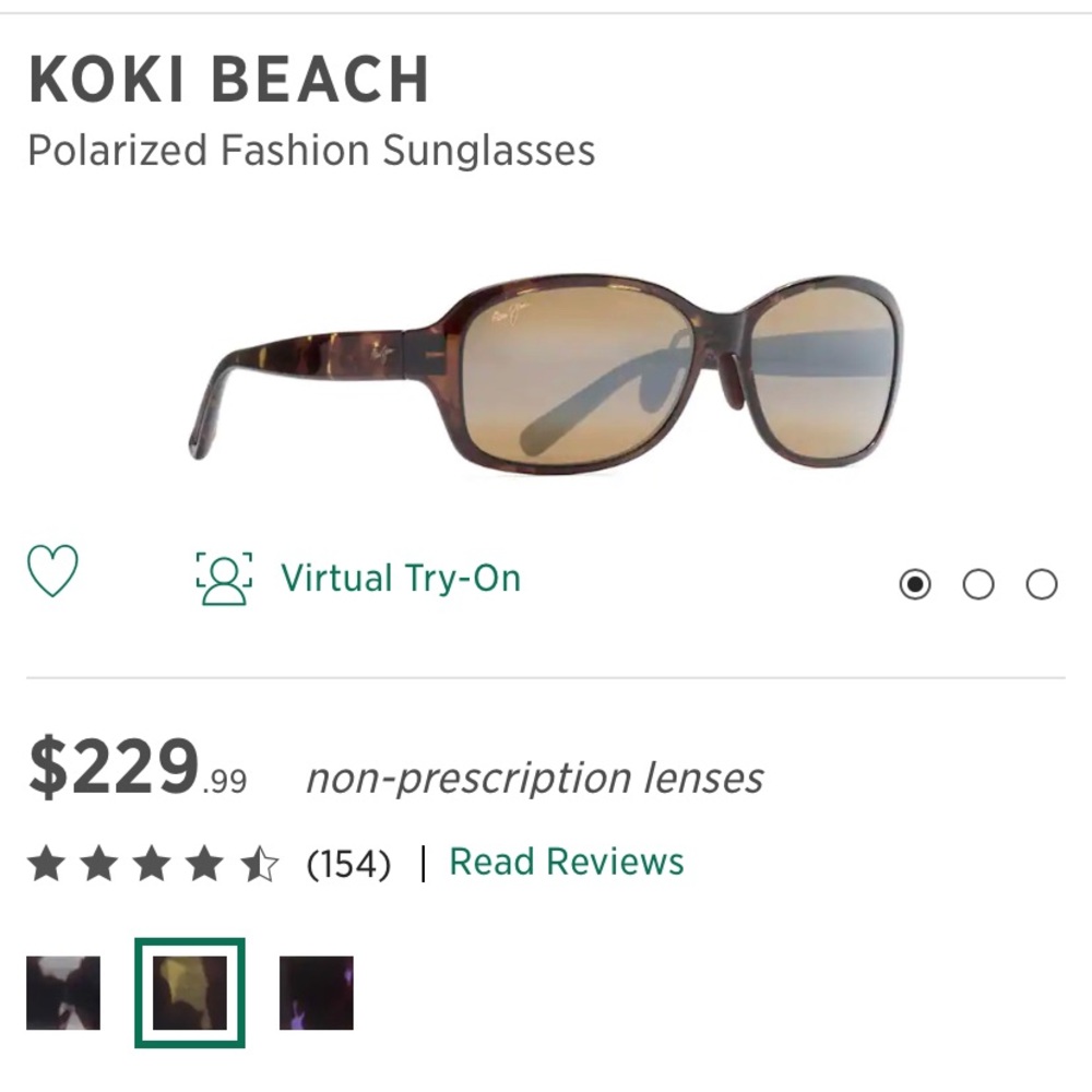 Maui Jim Koki Beach polarized glasses